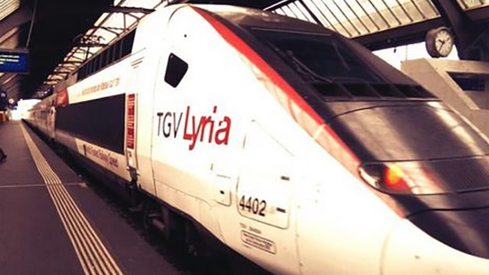 TGV Lyria am Zürich Hauptbahnhof