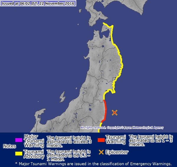 Japan-Erbeben-Karte