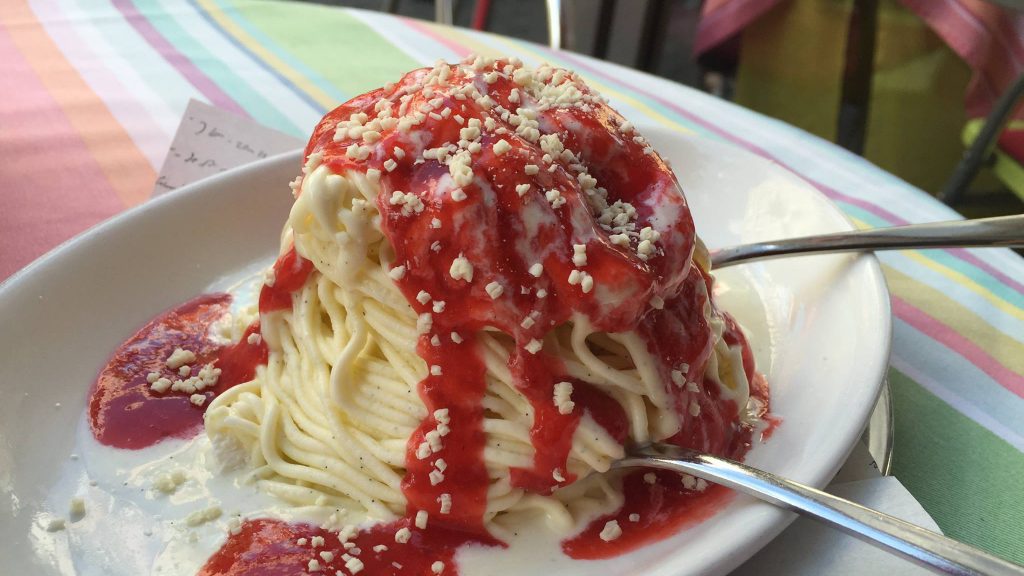 Spaghetti-Eis in Mannheim