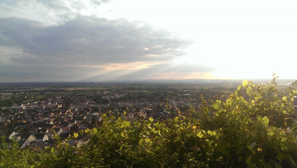 Stadt in Deutschland von oben