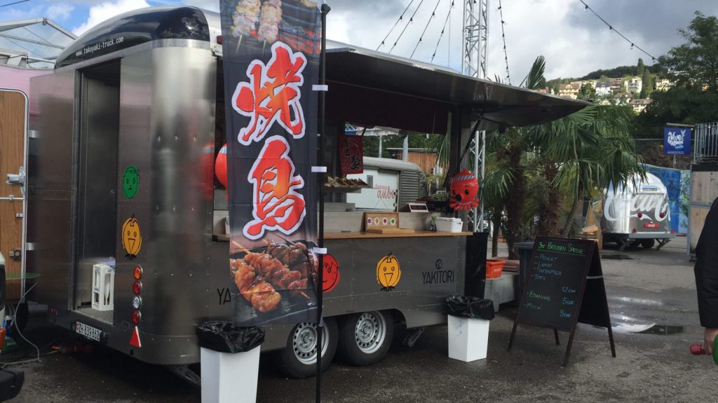 Yakitori Stand am Street Food Festival