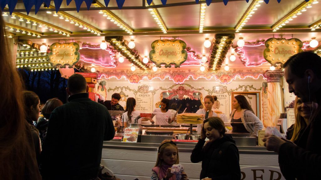 Crepes-Marktstand in Paris