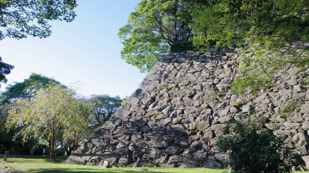 Schlossmauern in Fukuoka Japan