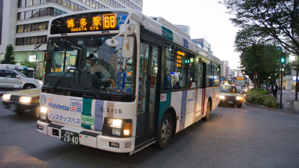 Bus in Fukuoka Japan