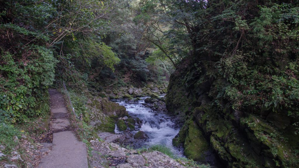 Wanderweg und Schlucht in Takachiho Japan