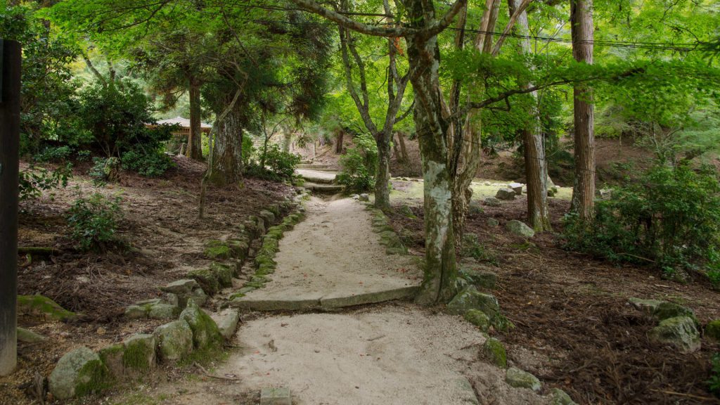 Wanderweg in Miyajima Japan