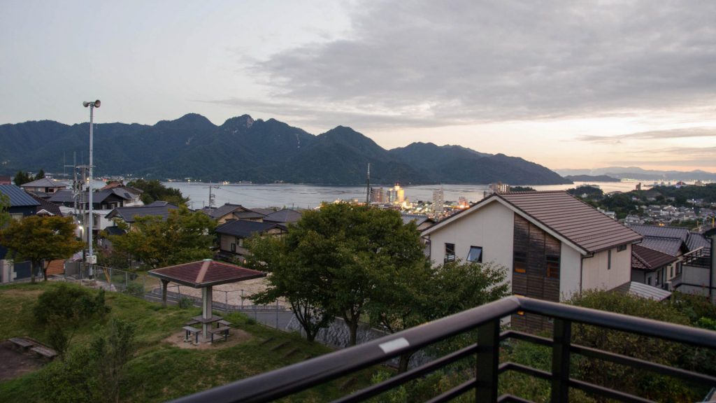 Aussicht von Hatsukaichishi in Japan