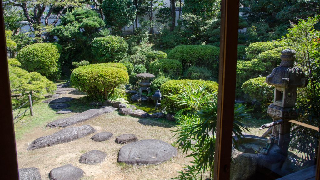 Japanischer Garten in Nagasaki Japan