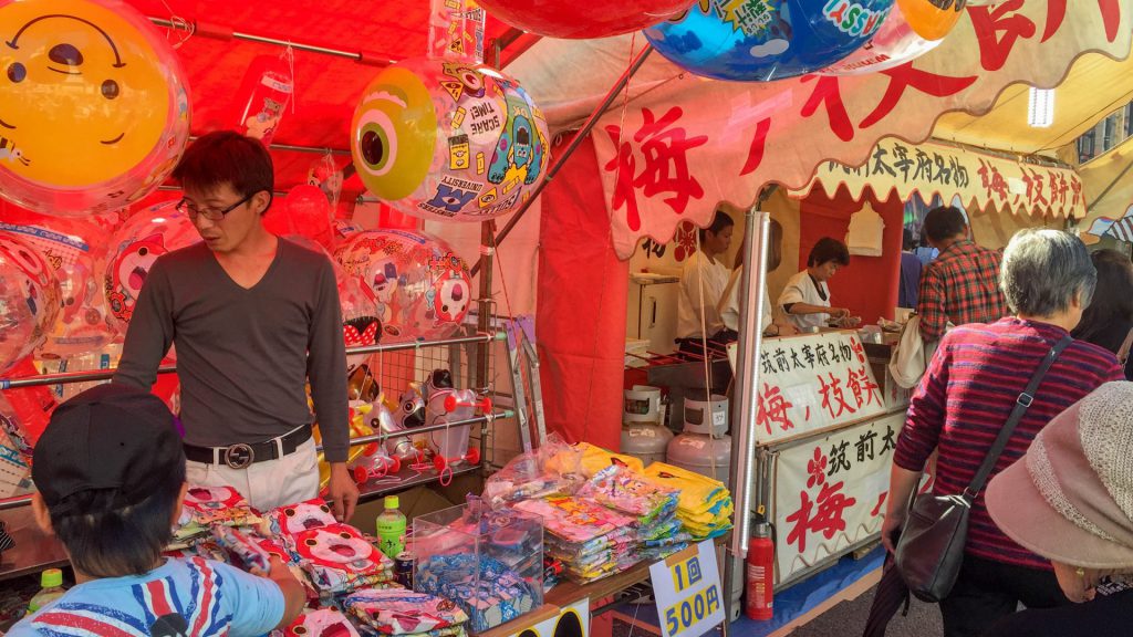 Marktstaende in Nagasaki Japan