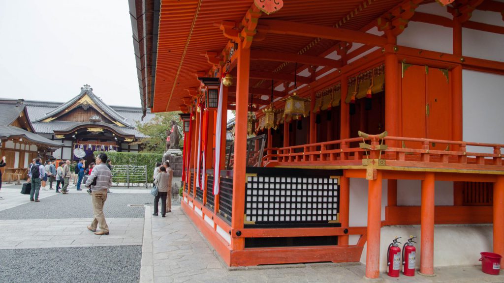 Der Fushimi Inari-Schrein von innen