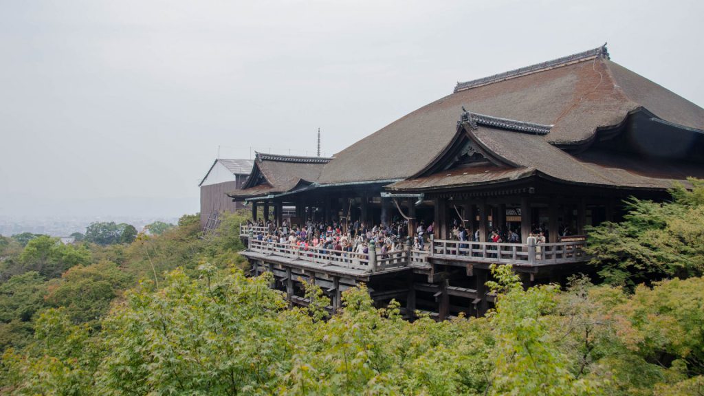 Ansicht des Kiyomizudera Tempels