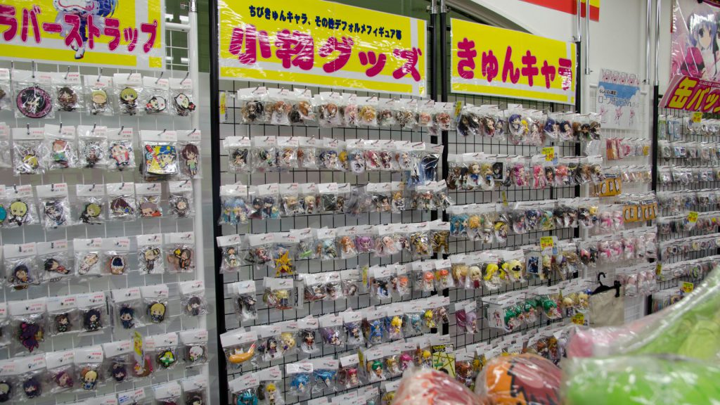 Merchandise im Anime-Shop in Japan