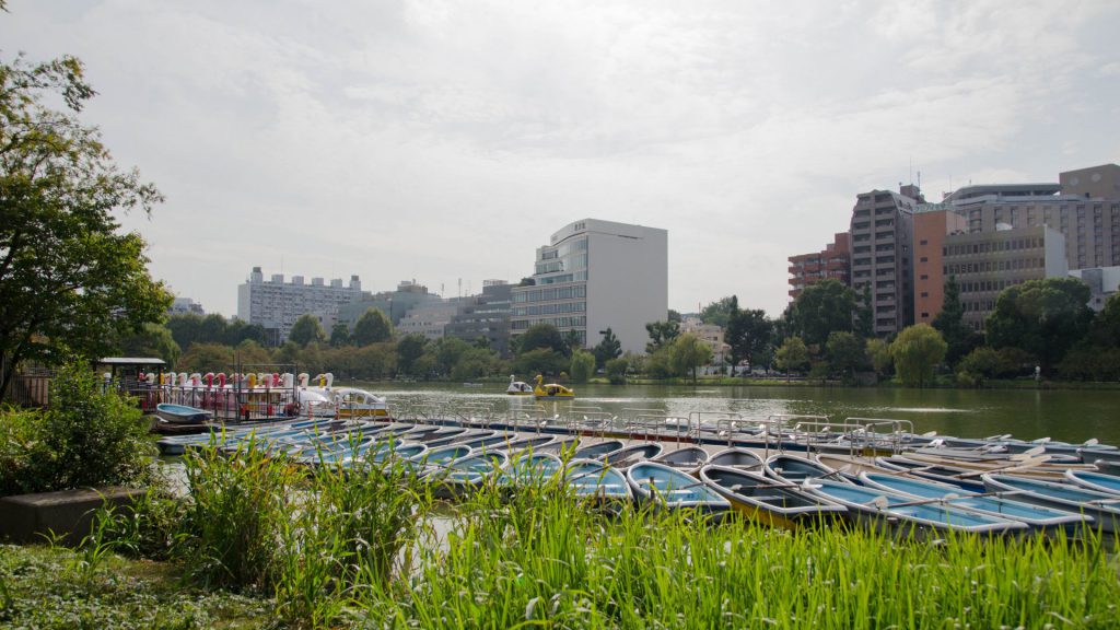 Boote beim Ueno-Park