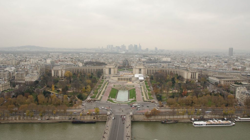 Nord-Aussicht vom Eiffelturm in Paris